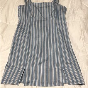 FOREVER 21 SIZE L blue and white dress